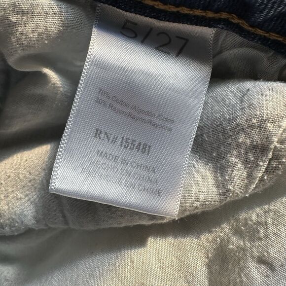 Simple Society Womens Jeans Straight High Rise Distressed Pleated Leg Sz 5/27 - Picture 9 of 9